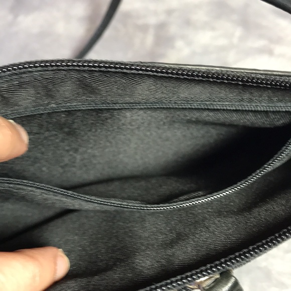 FOSSIL Leather crossbody shoulder bag black - Picture 10 of 16